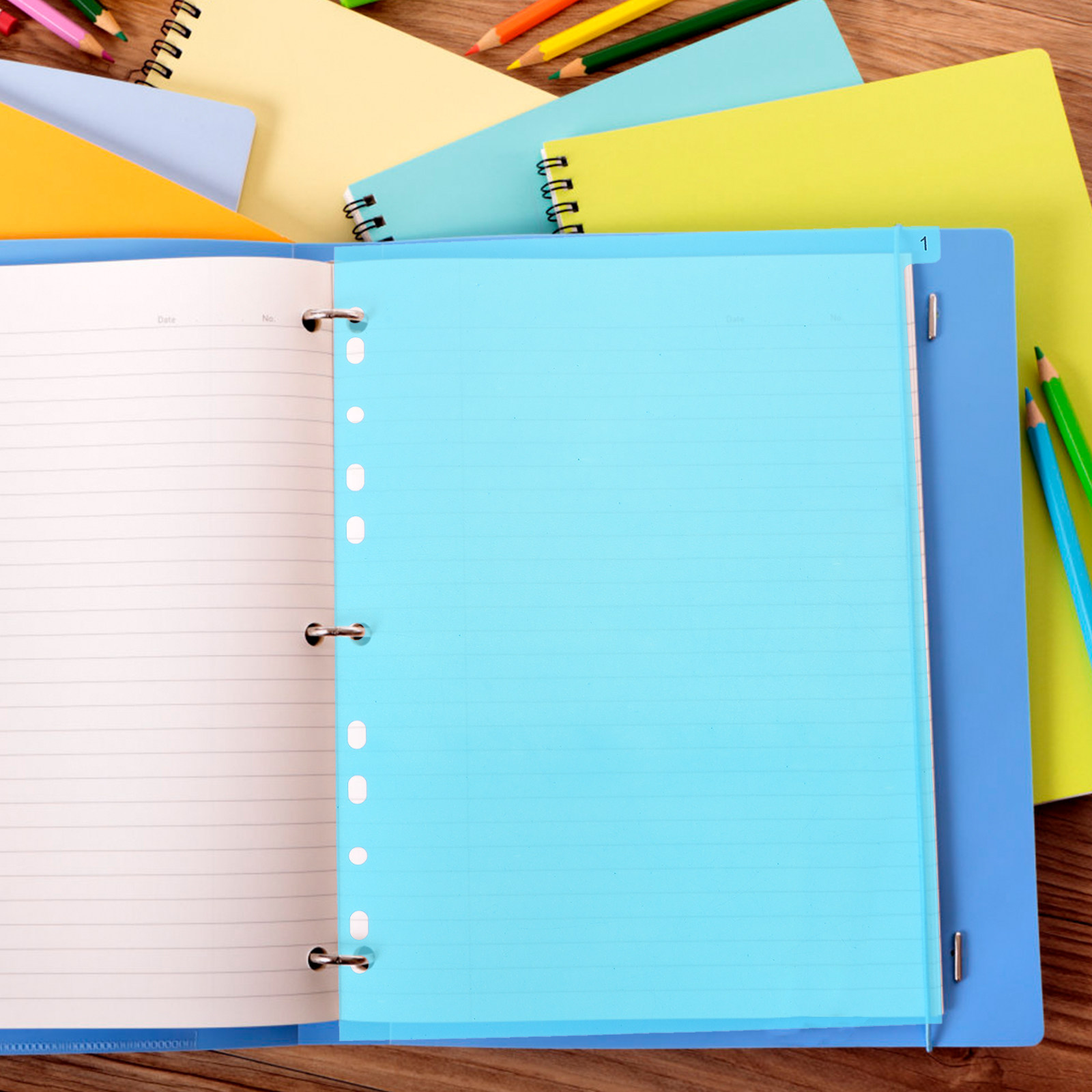 5Pcs Binder Dividers Colored P - огляд і ціна Tab Divider A4