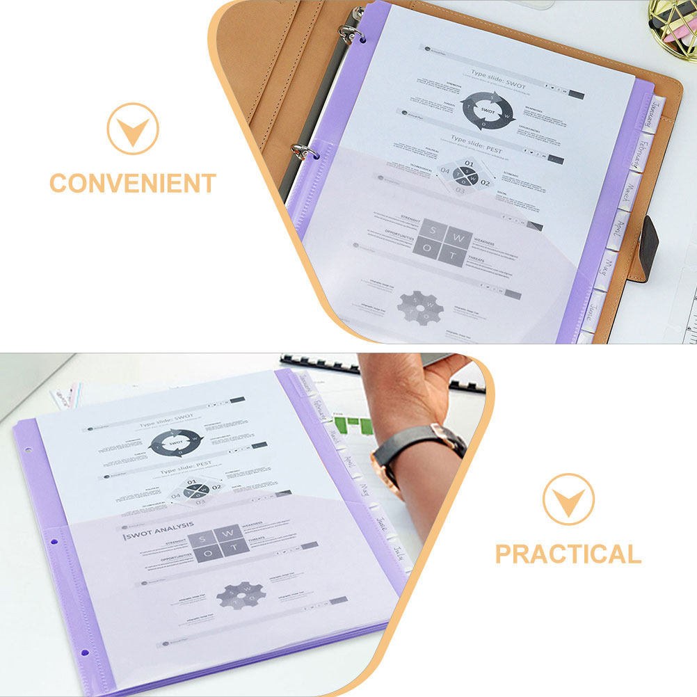 2Sets Transparent PP A4 Binder - огляд і ціна Tab Divider A4