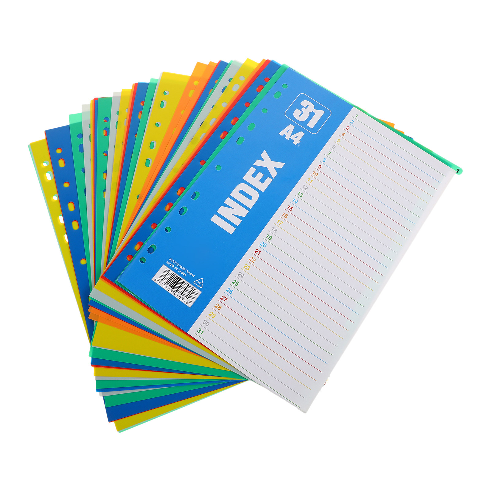 1Set A4 11-Hole Plastic Index  - огляд і ціна Tab Divider A4