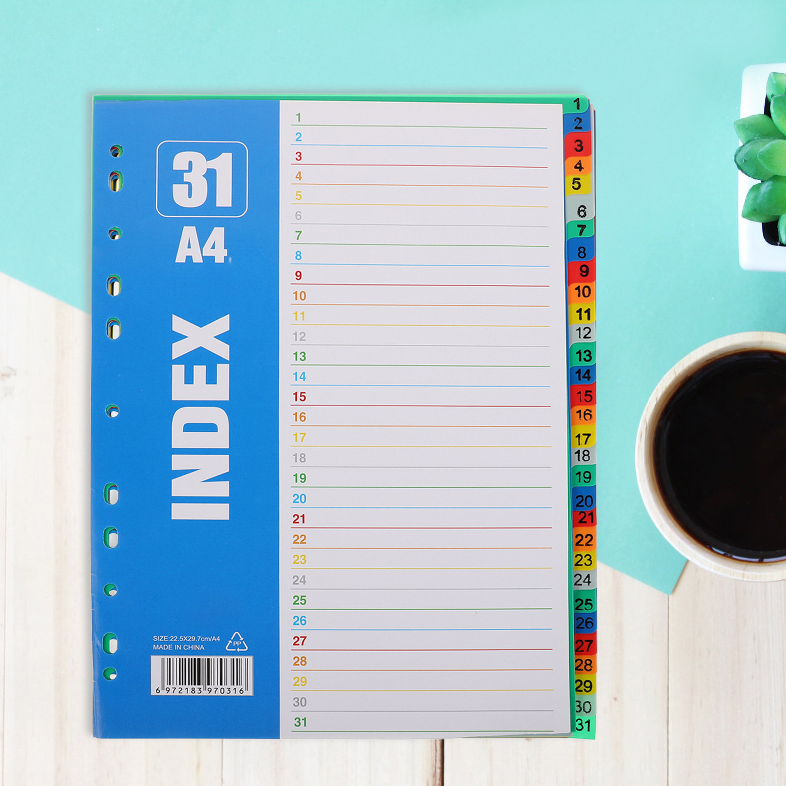 1Set A4 11-Hole Plastic Index  - огляд і ціна Tab Divider A4