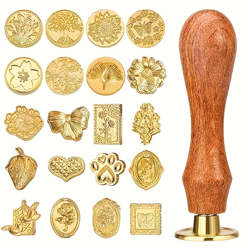 21pc wax stamp set with variou - огляд і ціна Wax Seal Stamp Set