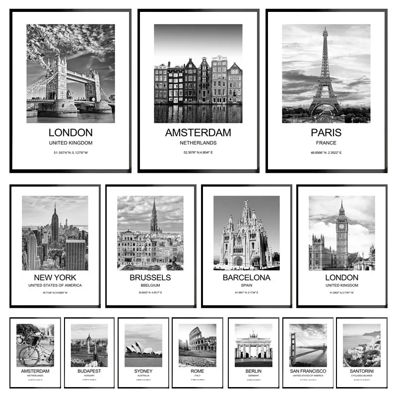 City Poster New York London Pa - огляд і ціна Ink Blotter Paper