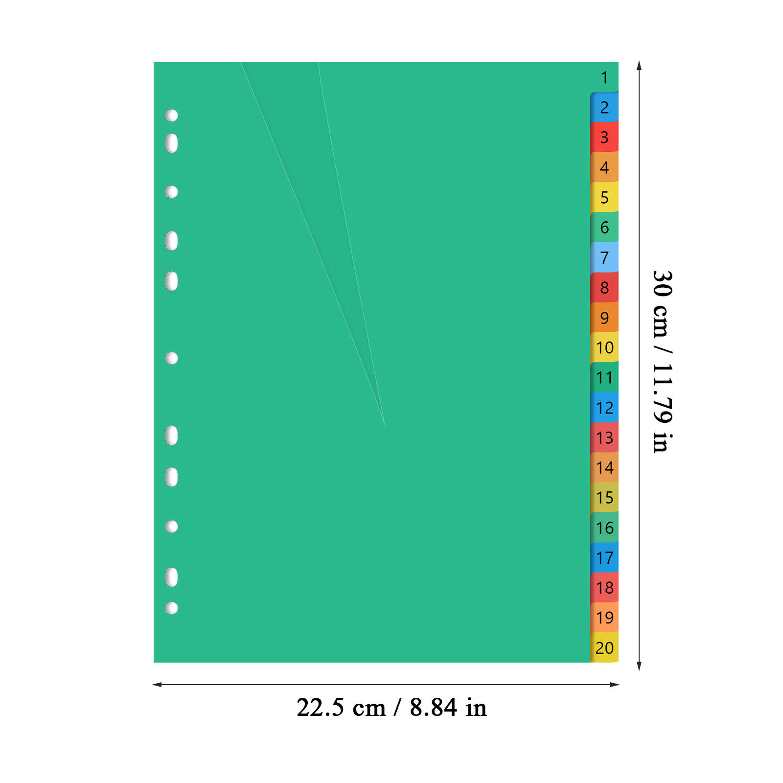 20 Pages A4 Size Color Coded P - огляд і ціна Tab Divider A4