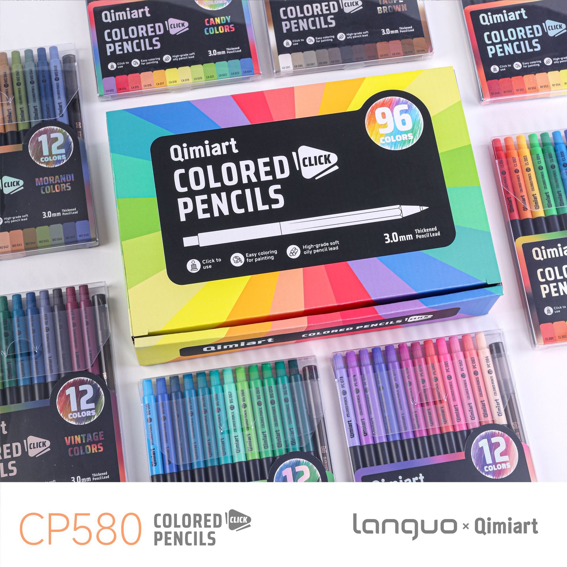 96 Colors Retractable Colored  - огляд і ціна Staedtler Pencil Lumocolor