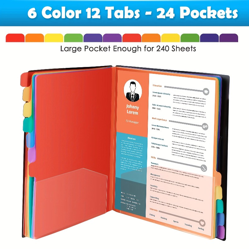 1Pc Black/White Cover Multi-La - огляд і ціна Tab Divider A4