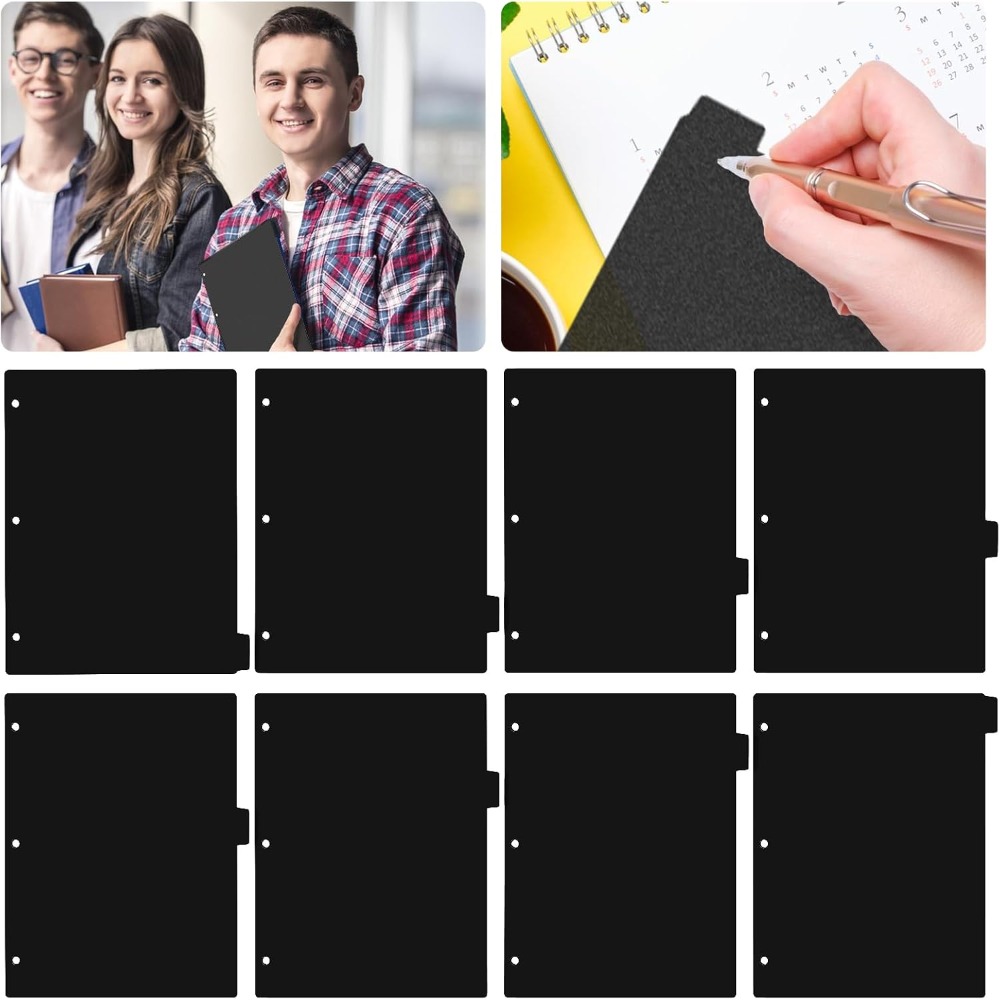8 Tab Black Plastic Binder Div - огляд і ціна Tab Divider A4