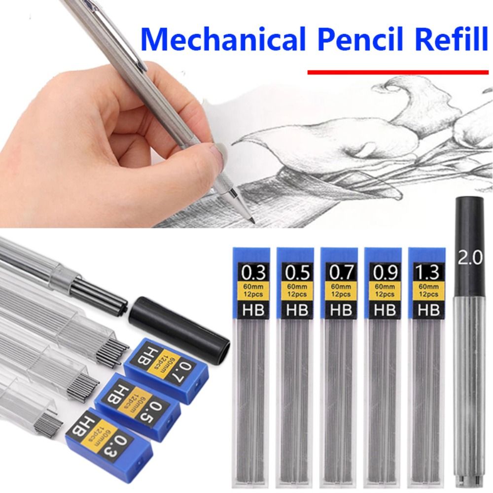 6 Boxes 0.3/0.5/0.7/0.9/1.3/2. - огляд і ціна Mechanical Pencil 0.3