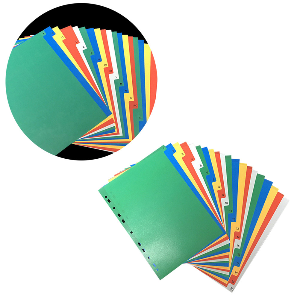40Pcs A4 Bright Color Index Ta - огляд і ціна Tab Divider A4