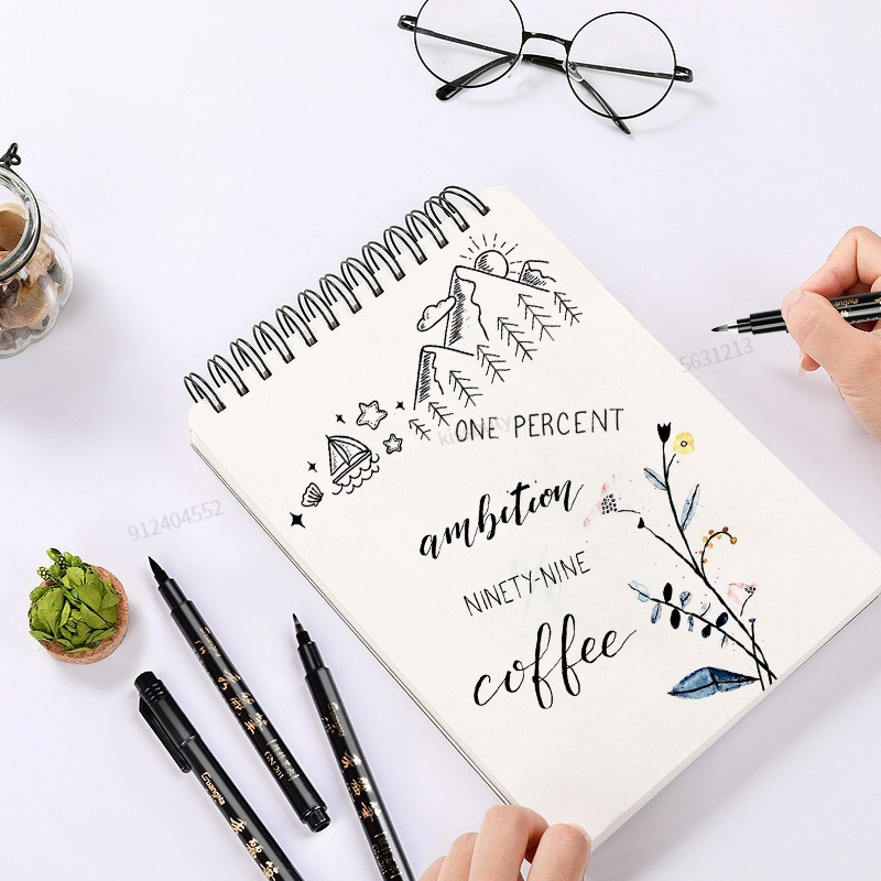 4Pcs/Set Calligraphy Pen Hand  - огляд і ціна Copic Marker Sketch