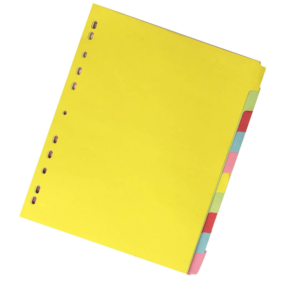 12Pcs A4 Index Dividers 11 Hol - огляд і ціна Tab Divider A4