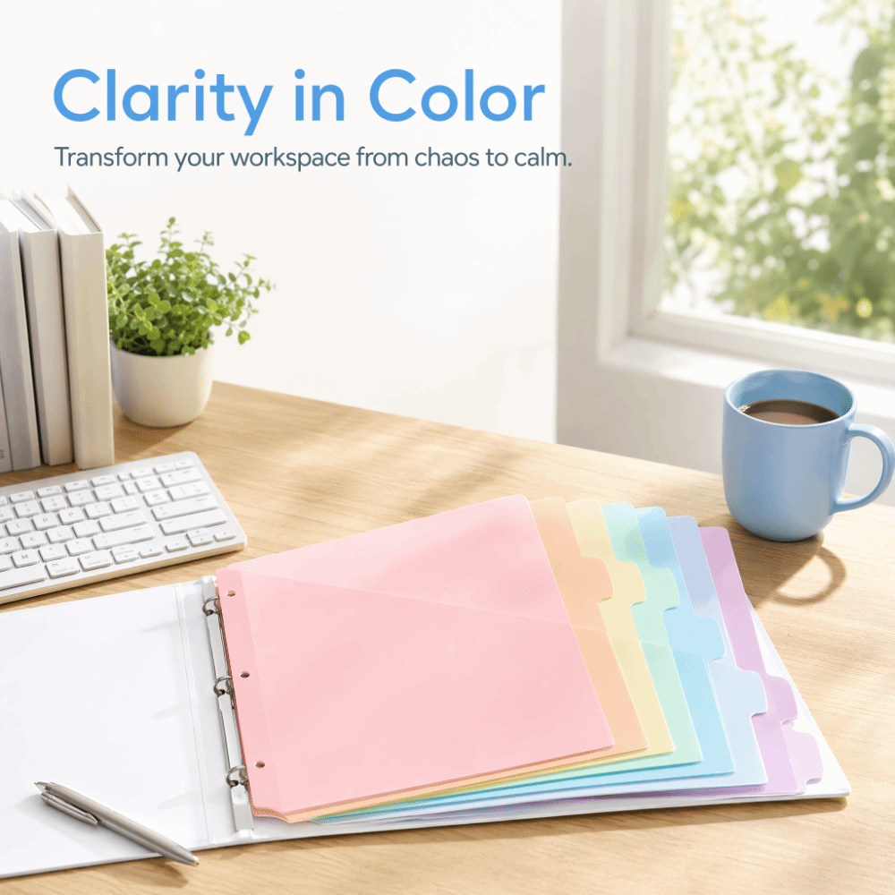 Durable Binder Dividers Pastel - огляд і ціна Tab Divider A4