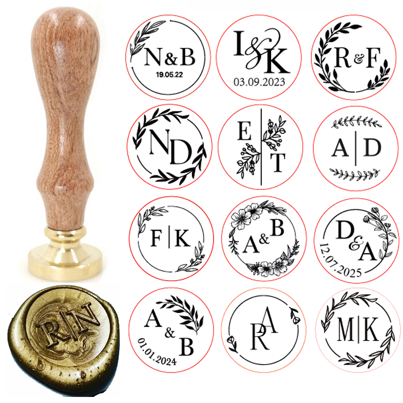 Custom Brass Wax Seal Stamp wi - огляд і ціна Wax Seal Stamp Set